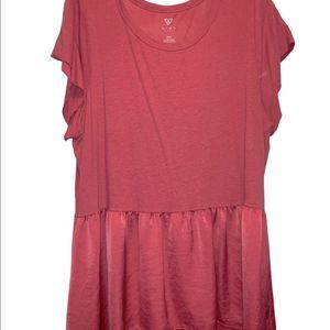 Lane bryant Livi Coral Shirt Sz 22/24